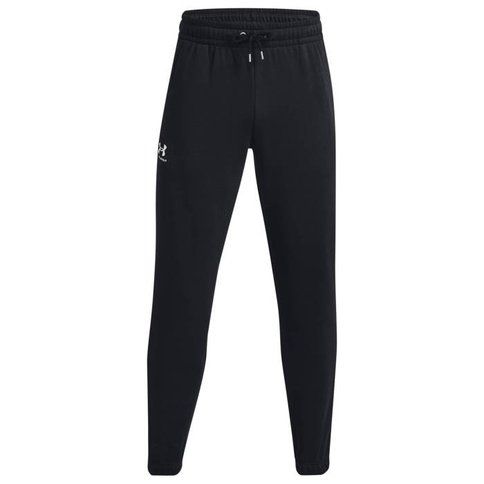 アンダーアーマー Under Armour 【 Essential Fleece Joggers Men's Black/White 】 フリース ジョガーパンツ メンズファッション ズボン パンツ メンズ 黒色 ブラック 白色 ホワイト