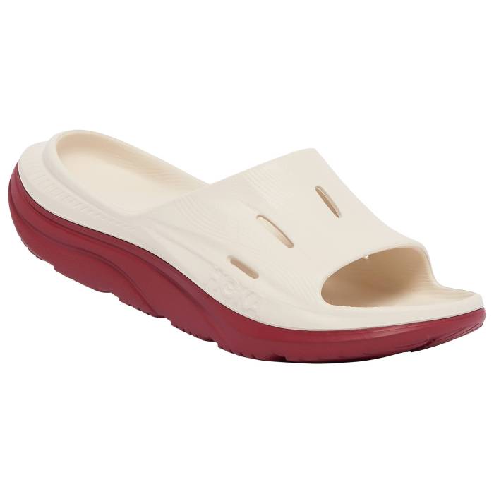 Hoka  Ora Recovery Slides 3 Men's White/Brown   󥺷  ¾  ...
