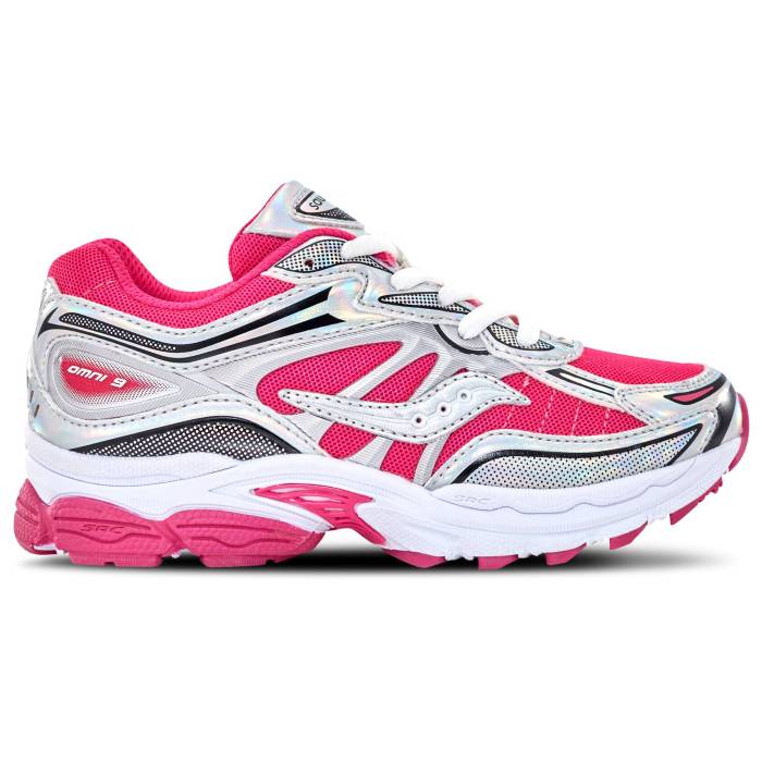 åˡ Saucony  Omni 9 Girls' Grade School Fuchsia/Silver   å ٥...