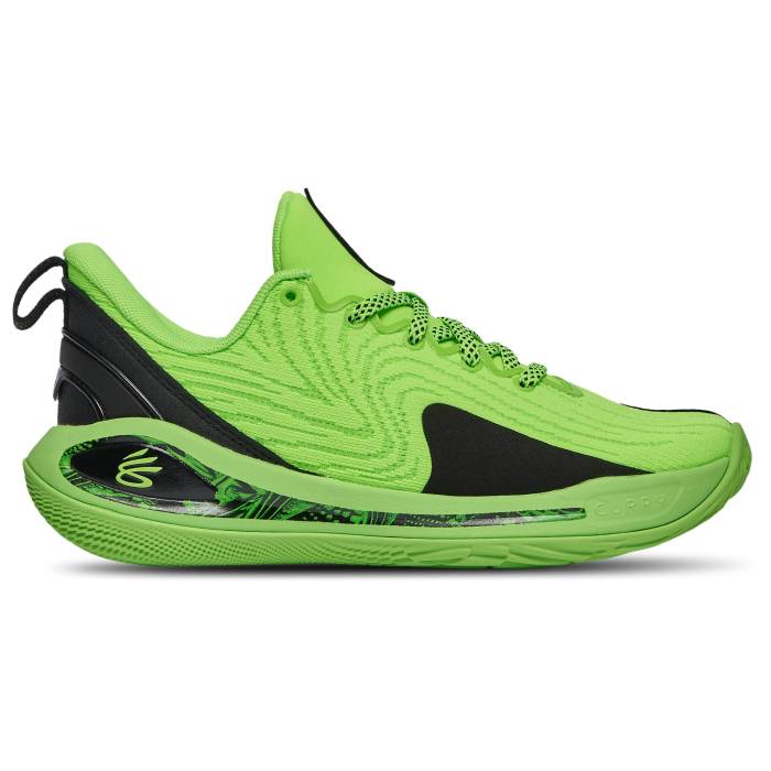 楽天スニケスアンダーアーマー Under Armour 【 Curry 12 Extl Boys' Grade School Green/Black 】 カリー キッズ ベビー マタニティ キッズファッション 靴 スニーカー green 緑・グリーン 黒色 ブラック