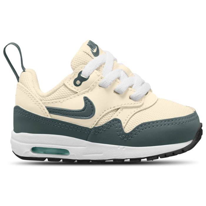 ʥ Nike  Air Max 1 Easyon Girls' Toddler White/Green  ޥå å ٥ӡ ...