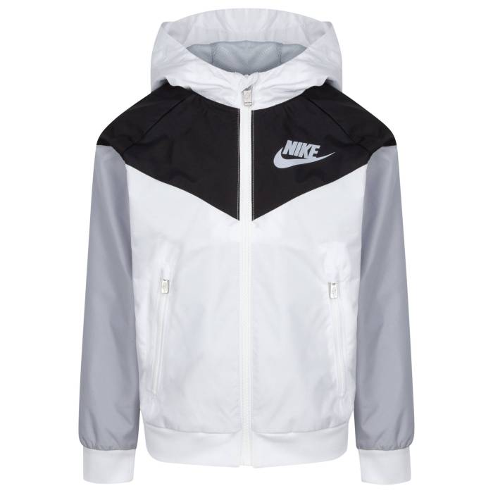 ʥ Nike  Windrunner Jacket Boys' Preschool Wolf Grey/Black/White  W...