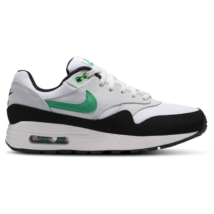 ʥ Nike  Air Max 1 Boys' Grade School Stadium Green/Pure Platinum/Wh...