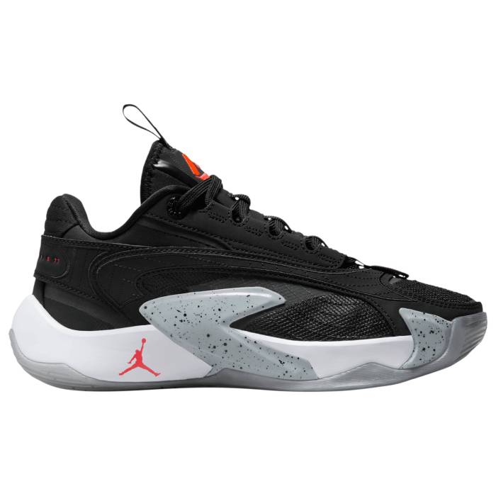 ʥ 硼 Jordan  Luka 2 Boys' Grade School Wolf Grey/Bright Crimson/...