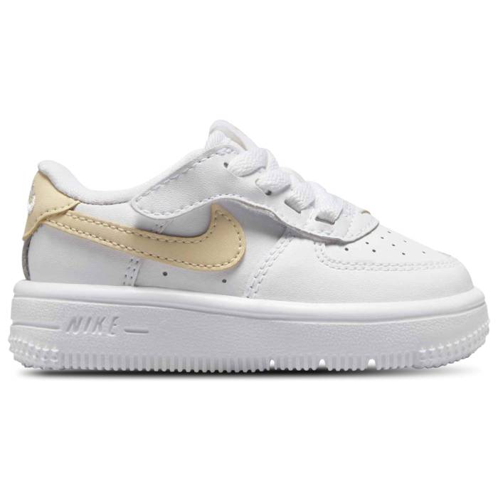 【★スーパーSALE★12/11深夜2時迄】ナイキ Nike 【 Air Force 1 Low Easyon Boys' Toddler Light Khaki/White 】 キッズ ベビー マタニティ ベビーファッション 靴 スニーカー カーキ 白色 ホワイト
