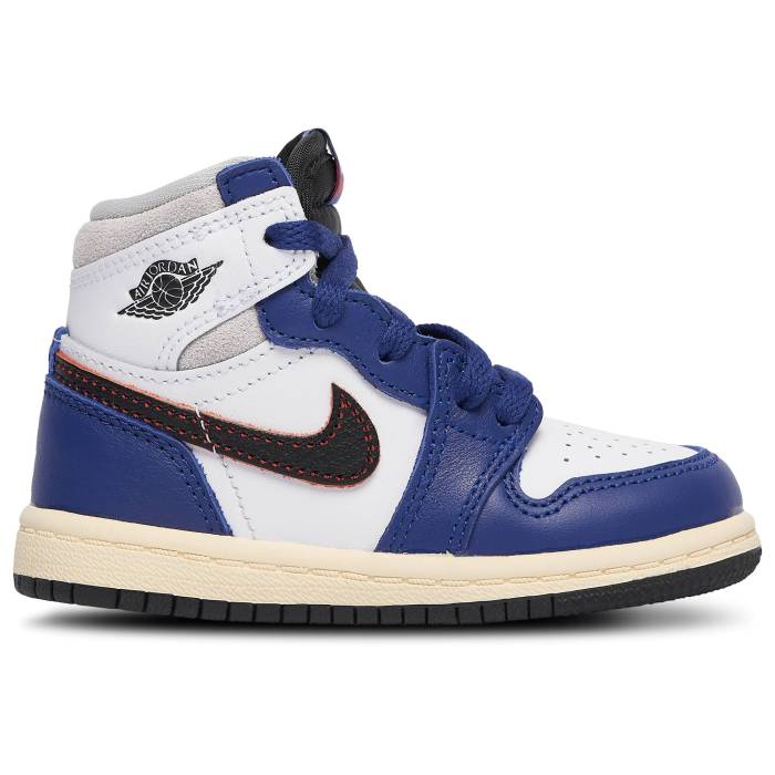 ʥ 硼 Jordan  Retro 1 Hi Og Remastered Boys' Toddler White/Neutra...