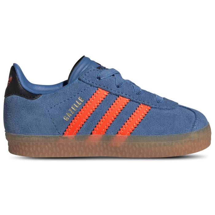 アディダス Adidas Originals 【 Gazelle Boys' Toddler Focus Blue/Solar Orange/Black 】 ガゼル キッズ ベビー マタニティ ベビーファッション 靴 スニーカー 青色 ブルー orange 橙・オレンジ 黒色 ブラック
