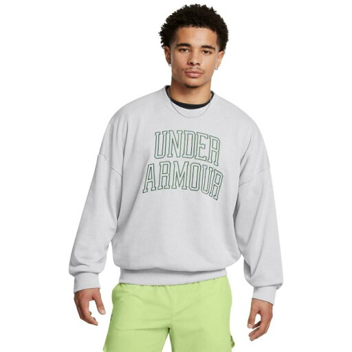 アンダーアーマー Under Armour 【 Icon Heavyweight Terry Os Crew Men's Forest Green/Gray Light Heather 】 アイコン クルー メンズファッション トップス スウェット トレーナー メンズ フォレスト green 緑・グリ アンダーアーマー Under Armour 【 Icon Heavyweight Terry Os Crew Men's Forest Green/Gray Light Heather 】 アイコン クルー メンズファッション トップス スウェット トレーナー メンズ フォレスト green 緑・グリ