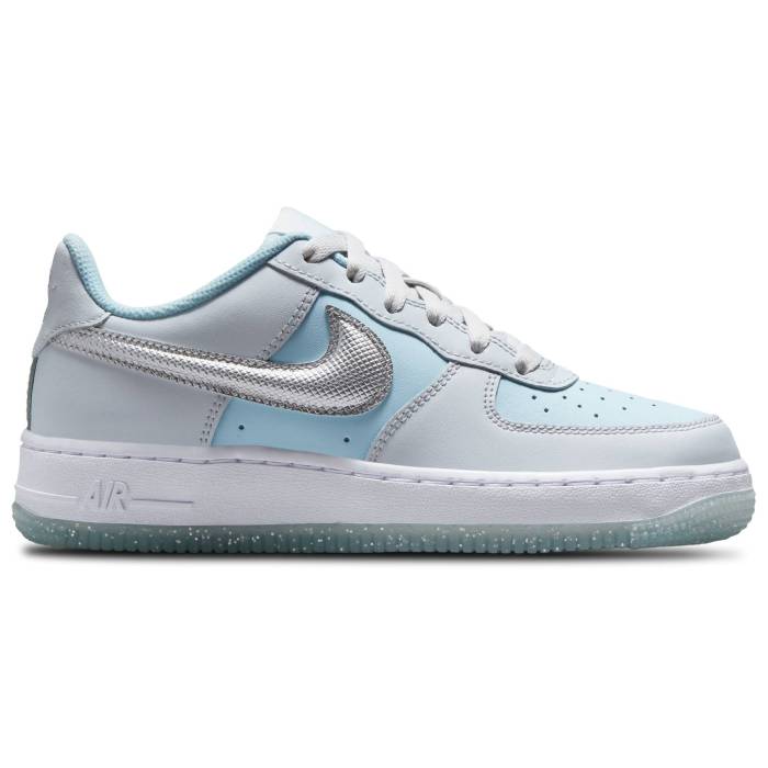 ʥ Nike  Air Force 1 Boys' Grade School Grey/Silver  å ٥ӡ ޥ˥ƥ ...