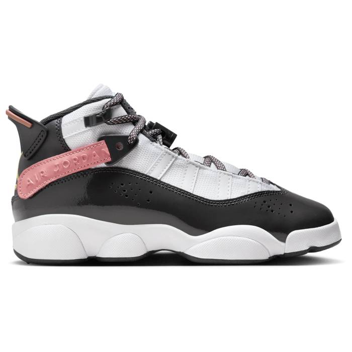 ʥ 硼 Jordan  6 Rings Girls' Grade School White/Anthracite/Red St...