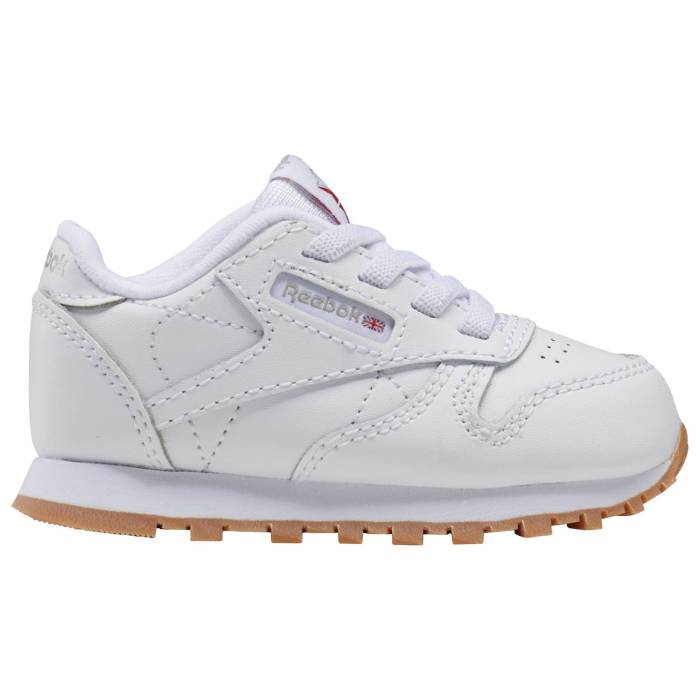 リーボック Reebok 【 Classic Leather Boys' Toddler White/Tan 】 クラシック レザー キッズ ベビー マタニティ ベビーファッション 靴 スニーカー 白色 ホワイト
