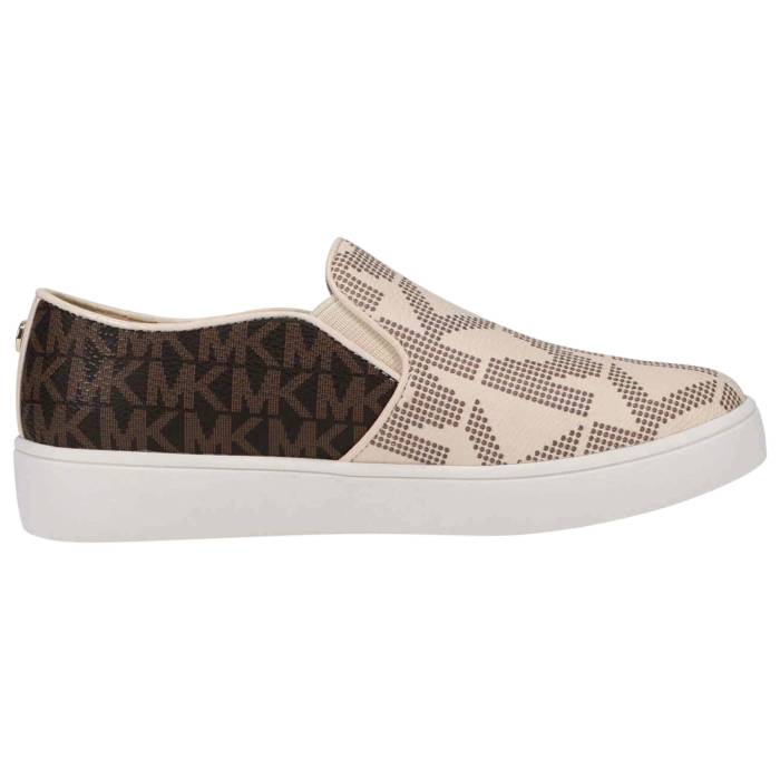 楽天スニケスマイケルコース Michael Kors 【 Jemcastro Girls' Toddler Vanilla Monogram/Chocolate 】 キッズ ベビー マタニティ ベビーファッション 靴 スニーカー