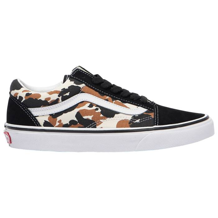  Vans  Old Skool Cow Women's Black/Bronw/White   ǥ ˡ ǥ  ֥å  ۥ磻