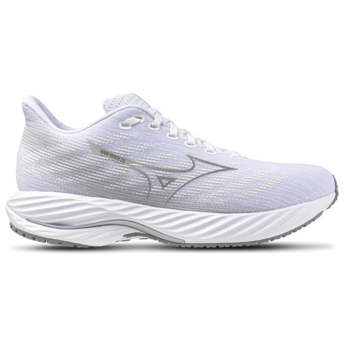 ミズノ Mizuno 【 Wave Rider 28 Men's White/Ultimate Gr