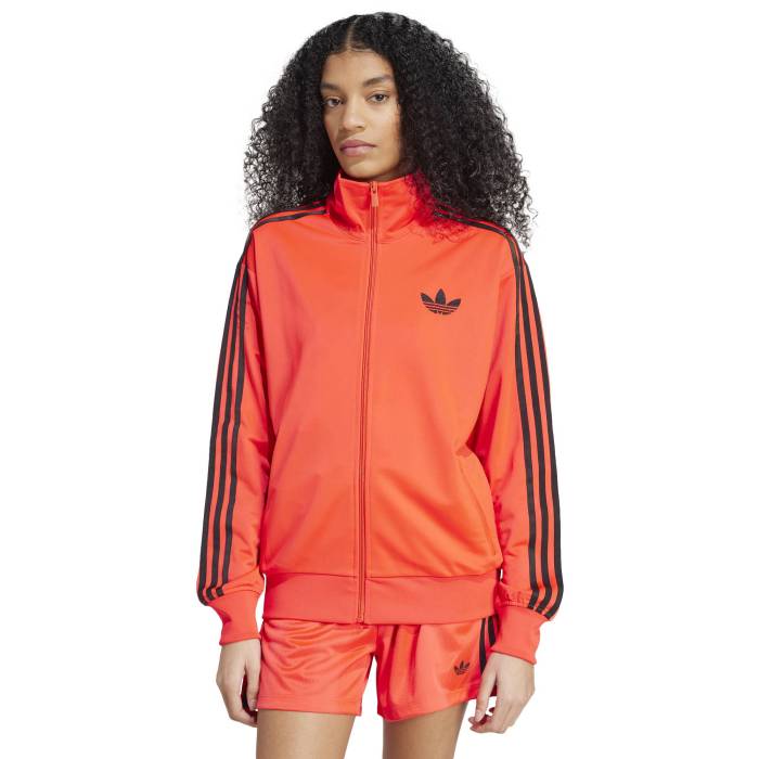 アディダス Adidas Originals 【 Adicolor Firebird Lifestyle Track Top Women's Lucid Red/Black 】 Firebird ファイヤーバード ライフスタイル トラック レディースファッション コート ジャケット レディース Red 赤