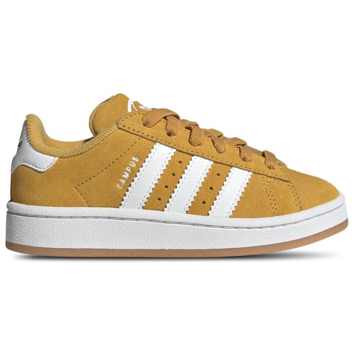 楽天スニケスアディダス Adidas Originals 【 Campus 00S Elastic Lace Boys' Preschool Preloved Yellow/Preloved Yellow/White 】 キャンパス キッズ ベビー マタニティ キッズファッション 靴 スニーカー yellow 黄色・イエロー 白色