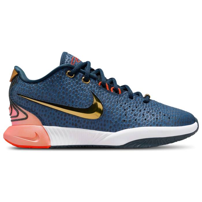 ʥ Nike  Lebron Xxi Se Boys' Grade School White/Navy/Gold  Lebron ...