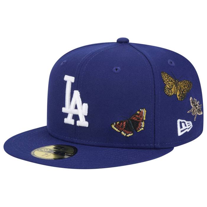 ˥塼 New Era  Dodgers 59Fifty Felt Fitted Cap Adult Blue/White  ɥ...