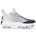 アンダーアーマー Under Armour 【 Harper 9 Pro St Men's Midnight Navy/White/Metallic Gold 】 プロ スポーツ アウトドア 野球 ソフトボール スパイク メンズ 紺色 ネイビー 白色 ホワイト ゴールド