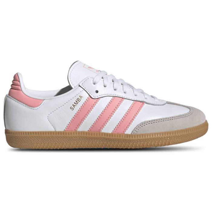 楽天スニケスアディダス Adidas Originals 【 Samba Girls' Grade School Pink/White/Brown 】 サンバ キッズ ベビー マタニティ キッズファッション 靴 スニーカー pink ピンク 白色 ホワイト 茶色 ブラウン