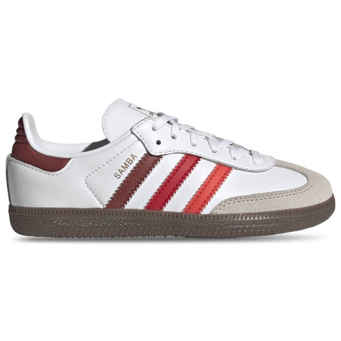 楽天スニケスアディダス Adidas Originals 【 Samba Boys' Preschool White/Better Scarlet/Bright Red 】 サンバ キッズ ベビー マタニティ キッズファッション 靴 スニーカー 白色 ホワイト Red 赤・レッド