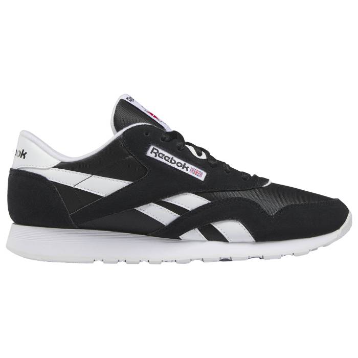 【★スーパーSALE★12/11深夜2時迄】リーボック Reebok 【 Classic Leather Nylon Men's Core Black/White/White 】 クラシック レザー ナイロン 靴 メンズ靴 スニーカー メンズ コア 黒色 ブラック 白色 ホワイト