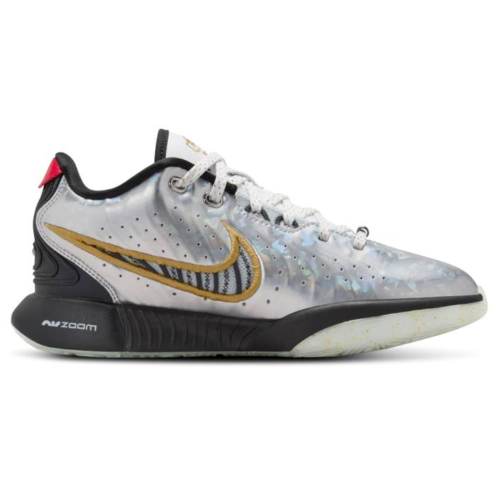 ʥ Nike  Lebron Xxi Se Boys' Grade School Metallic Gold/Metallic Sil...