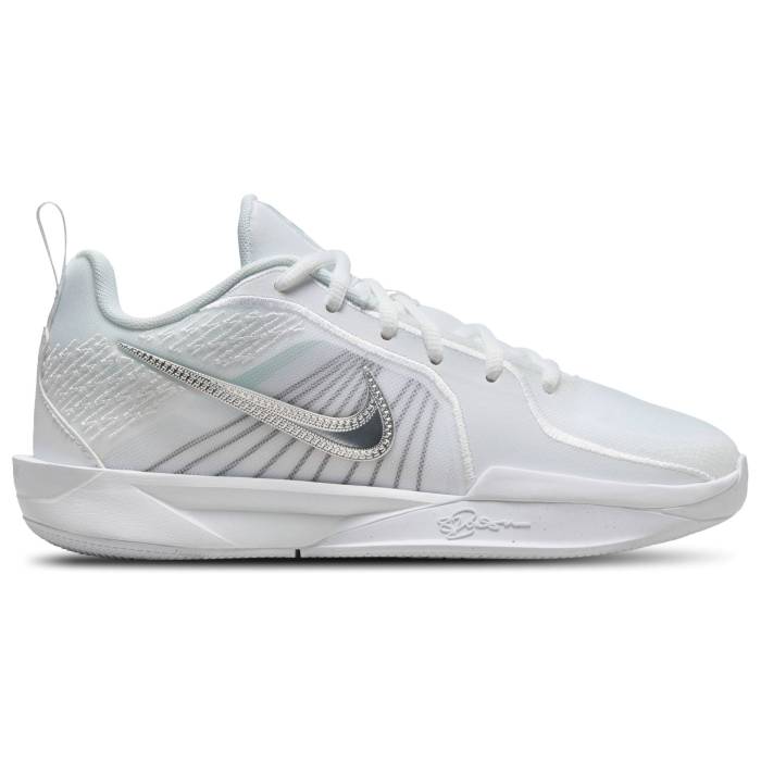 ʥ Nike  Sabrina 2 Girls' Grade School Summit White/White/Metallic S...