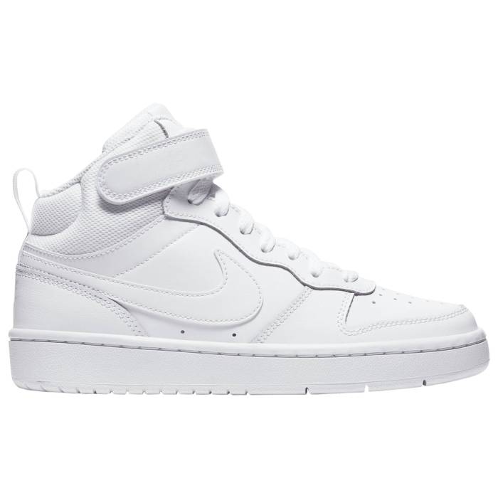 【★スーパーSALE★12/11深夜2時迄】ナイキ Nike 【 Court Borough Mid 2 Boys' Grade School White/Wh...