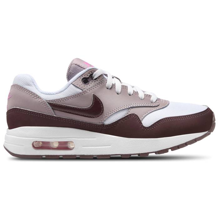 ʥ Nike  Air Max 1 Girls' Grade School White/Burgundy/Mauve  ޥå ...