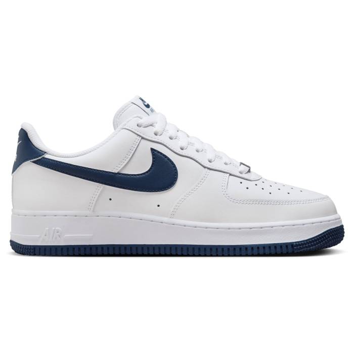 ナイキ Nike 【 Air Force 1 Low '07 Men's White/White/Navy 】 靴 メンズ靴 スニーカー メンズ 白色 ホワイト 紺色 ネイビー