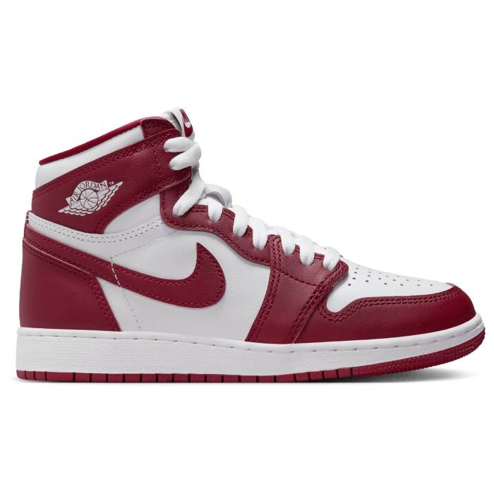 ʥ 硼 Jordan  Aj Retro 1 High Og Boys' Grade School White/Team Re...