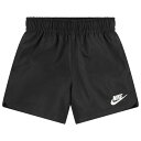ナイキ Nike 【 Lbr Woven Shorts Boys' Toddler Black/White 】 Woven ウーブン ショーツ キッズ ベビー マタニティ ベビーファッション パンツ 黒色 ブラック 白色 ホワイト
