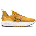 アンダーアーマー Under Armour 【 Hovr Mega 2 Movement Men's Golden Yellow/Camel/Gridiron Brown 】 メガ 靴 メンズ靴 スニーカー メンズ yellow 黄色・イエロー camel キャメル 茶色 ブラウン