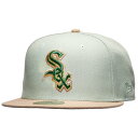 ニューエラ New Era 【 White Sox 59Fifty 05 World Series Cap Men's Green/Tan 】 白色 ホワイト ...