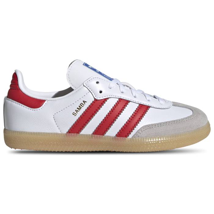 楽天スニケスアディダス Adidas Originals 【 Samba Boys' Preschool White/Red 】 サンバ キッズ ベビー マタニティ キッズファッション 靴 スニーカー 白色 ホワイト Red 赤・レッド
