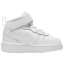 ナイキ Nike 【 Court Borough Mid 2 Boys' Toddler White/White 】 コート ミッド キッズ ベビー マタニティ...