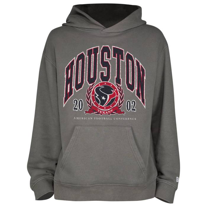 ニューエラ New Era 【 Texans Fitted Pullover Hoodie Men's Grey/Grey 】 テキサンズ フーディー パーカー メンズファッション トップス パーカー メンズ 灰色 グレー
