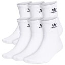 アディダス Adidas Originals 【 Trefoil 6-Pack Quarter Socks Men's Black/White 】 トレフォイル ソックス・靴下 インナー 下着 ナイトウェア メンズ 靴下 レッグウェア 靴下 メンズ 黒色 ブラック 白色 ホワ