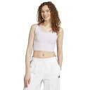 アディダス Adidas 【 Essentials Small Logo Cotton Tank Top Women's Ice Lavender/Bliss Lilac 】 ロゴ タンクトップ レディースファッション トップス タンクトップ レディース(4)