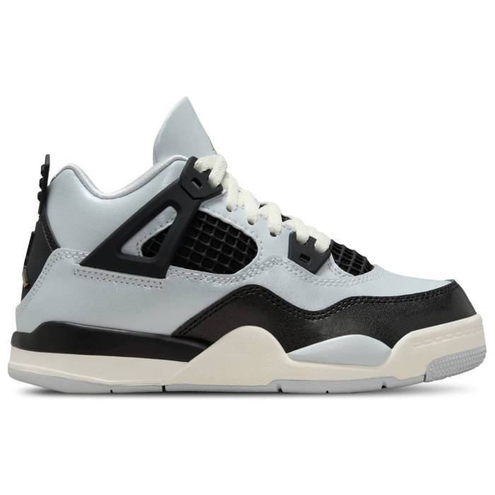 ʥ 硼 Jordan  Retro 4 Boys' Preschool Gold/Black/Grey  ȥ å ...