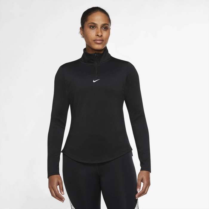 ʥ Nike  One Tf Half-Zip Women's Black  ǥեå ȥåץ ¾ ǥ ...