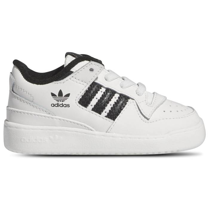 アディダス Adidas Originals 【 Forum Low Boys' Toddler White/Black/White 】 フォーラム キッズ ベ..