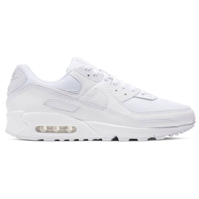 【★スーパーSALE★12/11深夜2時迄】ナイキ Nike 【 Air Max 90 Men's White/White/Wolf Grey 】 マックス 靴 メンズ靴 スニーカー メンズ 白色 ホワイト 灰色 グレー