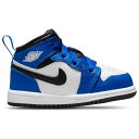 ナイキ ジョーダン Jordan 【 Aj 1 Mid Boys' Toddler Blue/Black/White 】 ミッド キッズ ベビー マタニティ ベビーファッション 靴 スニーカー 青色 ブルー 黒色 ブラック 白色 ホワイト