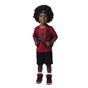 ナイキ ジョーダン Jordan 【 Jumbo Jumpman Shorts Set Boys' Toddler Black/Red 】 ジャンボ Jumpman ジャンプマン ショーツ キッズ ベビー マタニティ ベビーファッション 上下セット セットアップ 黒色 ブラ