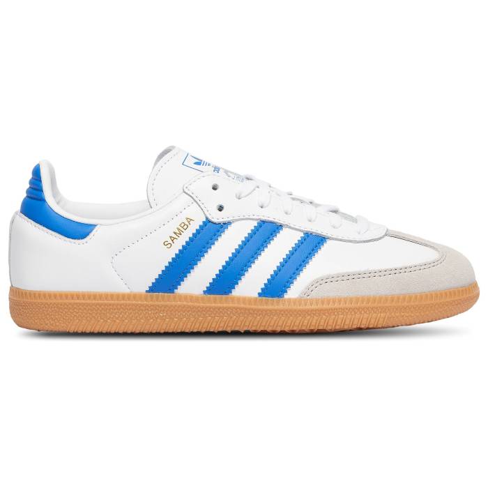 楽天スニケスアディダス Adidas Originals 【 Samba Boys' Grade School White/Blue 】 サンバ キッズ ベビー マタニティ キッズファッション 靴 スニーカー 白色 ホワイト 青色 ブルー