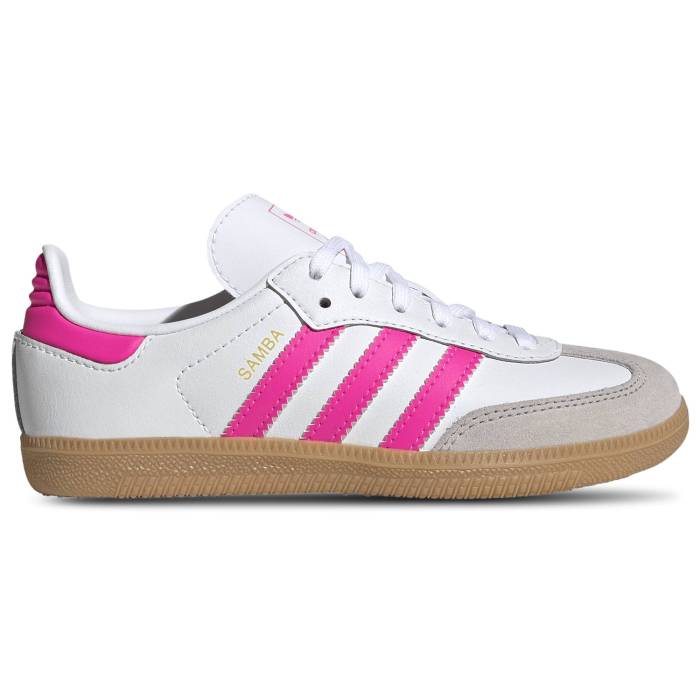 楽天スニケスアディダス Adidas Originals 【 Samba Boys' Preschool Lucid Pink/White 】 サンバ キッズ ベビー マタニティ キッズファッション 靴 スニーカー pink ピンク 白色 ホワイト
