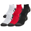アンダーアーマー Under Armour 【 Perf Tech 6 Pack Low Socks Men's Jet Gray/Red/Red 】 テック ソックス・靴下 インナー 下着 ナイトウェア メンズ 靴下 レッグウェア 靴下 メンズ gray 灰色・グレー・グレイ