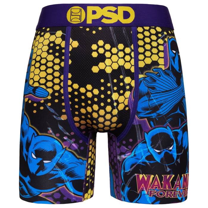 Psd  Black Panther Underwear Men's Purple/Yellow/Blue   ֥å ...
